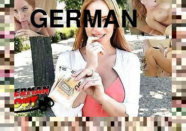 GERMAN SCOUT - GINGER BIG TITS GIRL KIARA PICKUP AND ROUGH FUCK AT STREET CASTING