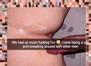 Cheating 18 year old takes Two Cumshots and sends to her Boyfriend on Snapchat