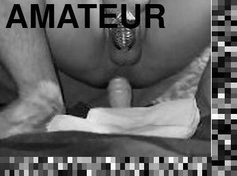 sprøjte, amatør, anal, teenager, legetøj, dildo, solo, hanrej, femidom