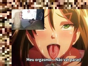 asiático, teta-grande, aluna, estudante, anal, japonesa, penetração-de-braço, duplo, excitante, anime