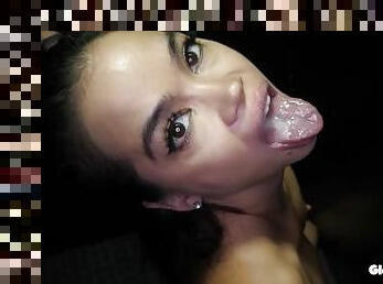 GloryholeSecrets - Would You Like To Come In This Hot Brunette's Mouth?
