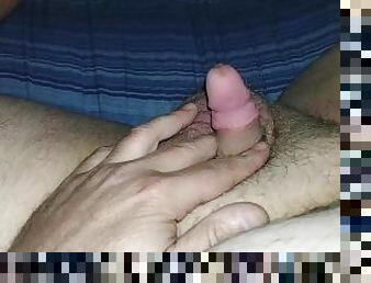 #145 JUST LAYING HERE BORED TOUCHING MY TINY COCK