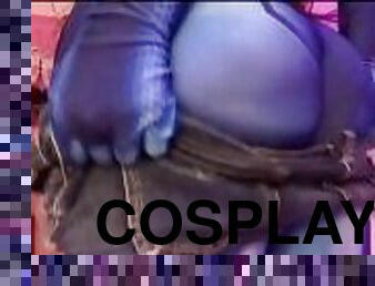 Cute Cosplay GF Moans Cute and Shows Off Her Ass in Cosplay