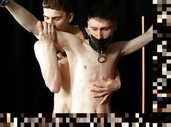 Bound Twinks Andrew Bolt Gets Used and Bred by Tyler Tanner