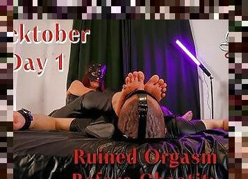 Locktober Day 1 : Redhead Mistress Teases Her Slave And Gives Him A Ruined Orgasm (Trailer)