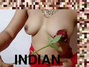 Indian Babe On Valentine Day Seducing Her Lover With Her Hot Big Boobs