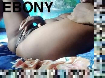 EBONY MILF MOM  EXPOSE FAT PUSSY WHILE RIDE PILLOW  HUMPING MASTERBATE ORGASM????