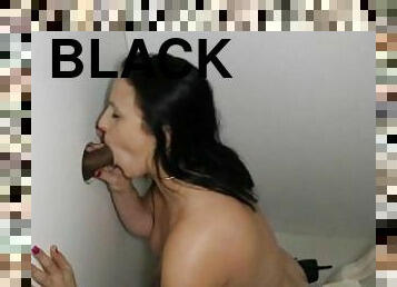 BLACK COCK SPERM MOUTH Flaby Titty Stripper Bitch Tattoo Dick Sucking Glory Hole Whore Gags!