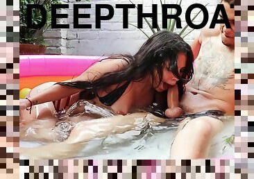 Sex Between Stepbrothers In The Pool - What A Delicious Cock You Have Stepbrother