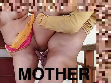 Mausi Stepmother Fucked By Her Stepson When She Was Wear Clothes