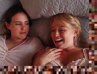 Ersties - Best friends exchange sexy gifts before using them for lesbian sex