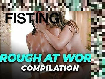LEZ BE BAD - ROUGH AT WORK COMPILATION! ANAL FISTING, FEMDOM, BONDAGE, STRAP-ON, SQUIRTING, & MORE!