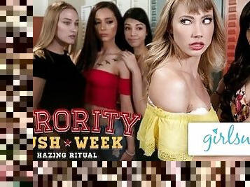 GIRLSWAY College Sorority Scissoring with Ivy And Judy