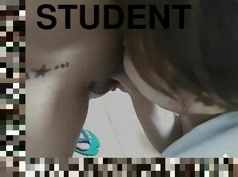 STI Student pumayag iblowjob si Classmate para sa exam! Ang sarap!