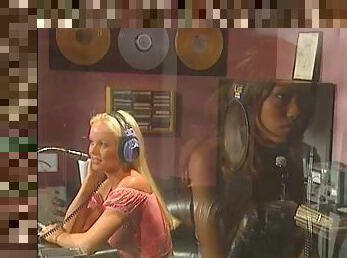 Girls having fun with a bbc in the studio