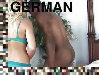 A glamourous blonde chick from Germany adores riding a BBC