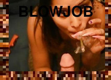 Smoking and Blowjob
