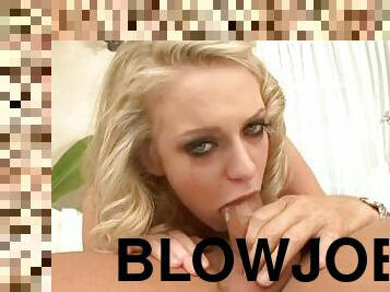 Sexy Blonde KENSEY KNOX Small Tits POV Deepthroat Blowjob Facia Outdoor