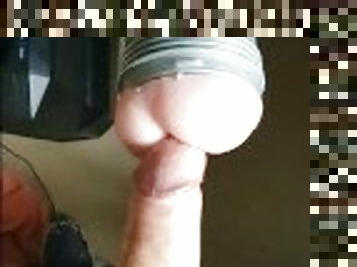 FUCKING MY FLESHLIGHT DEEP AND CUMMING HARD