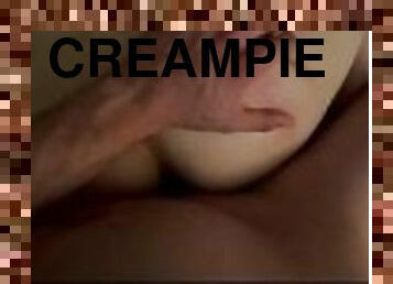 Daddy fucks and creampies my big ass