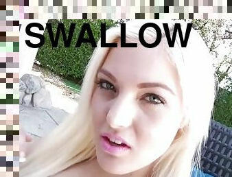 She swallows Everything