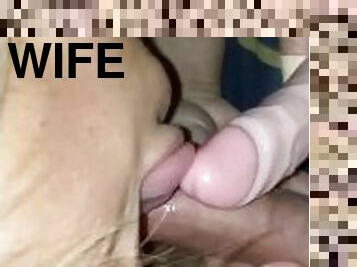 žmona, mėgėjai, suaugę, čiulpimas, milf, žaislas, pov, britai, dildo, tatuiruotė