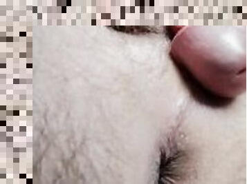 Asshole closeup orgasm