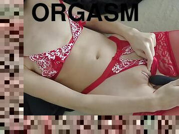 Teen Vibrator Masturbation Till A Huge Orgasm - Asmr