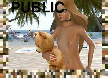 SECOND LIFE - Im on the nudist beach of the FSNB