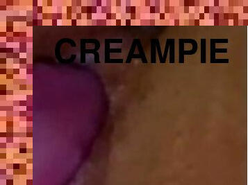 Up close and person creamy pussy