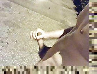 Caught by Taxis naked on street