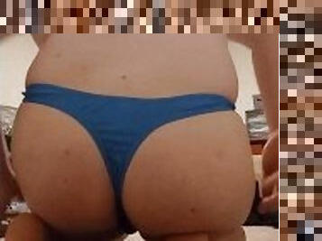 Blue Thong Booty 5