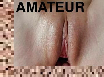 extrême, masturbation, chatte-pussy, amateur, anal, ejaculation-sur-le-corps, maison, maman, doigtage, ejaculation