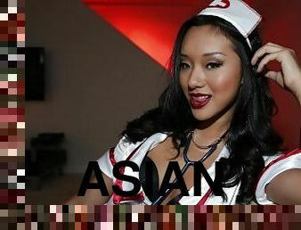 BANGBROS - Helloooo, Asian Nurse Alina Li! Happy Halloween )
