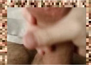 Masturbating My Big, Thickkk, Hard, Throbbing Cock and Cumming On Tissues