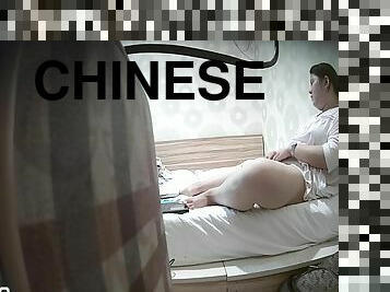 Chinese Fat Cute Girl Masturbates Twice, Real Hacked Ip Cam