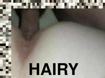 doggy-style, hårig, orgasm, fitta-pussy, fru, amatör, cumshot, milf, creampie, rödhårig