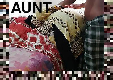55 year old Pakistani Ayesha Aunty hands tied from behind and fucked hard in the ass and cums a lot - Hindi &amp; Urdu