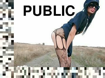 !!FUCK THE POLICE!! / HOT Police Woman/ PUBLIC / OUTDOOR / 4K