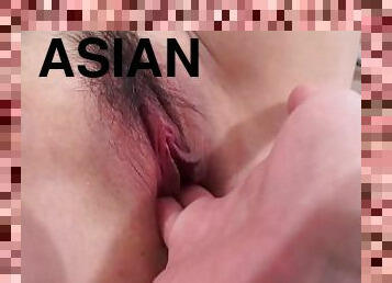 asiatisk, rumpe, hårete, pussy, amatør, blowjob, tenåring, hjemmelaget, 18år, brunette