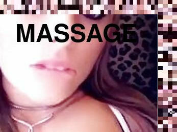 Looking at my tits, tit massage