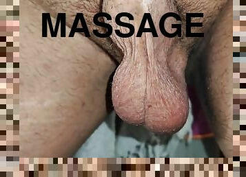 homosexuell, massage, perfekt, allein, sack, glied