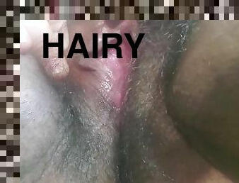 sneak peek at hairy pussy!