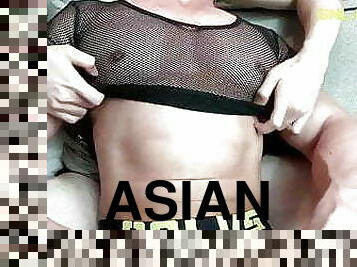 Hot pecs getting worshipped adored nipple play muscle asian 