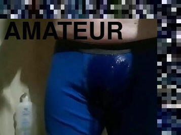 baignade, pisser, amateur, culotte, douche, solo, sous-vêtements