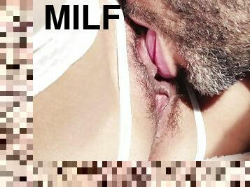 Milf in stockings licked to orgasm - 4k