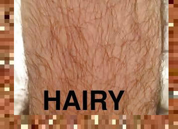 Hairy mans legs