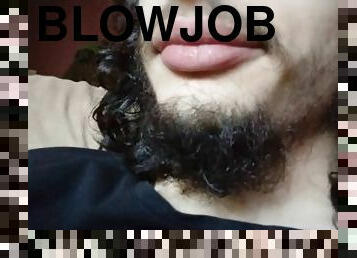 bottom bearded boy, big lips and mouth / gainer fetish