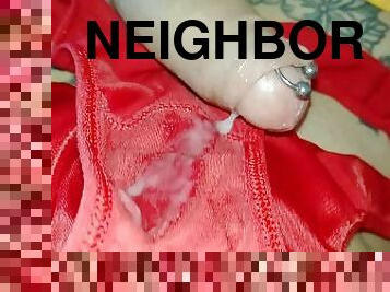 MY NEIGHBOR FROM UPstairs THROWN HER PANTIES ON THE BALCONY WHILE SHE FUCKS WITH HUSBAND