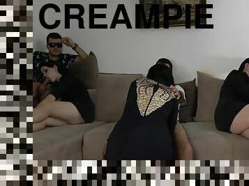 Halloween Movie - Vampire Anna And Oral Creampie Orgy With 3 Guys